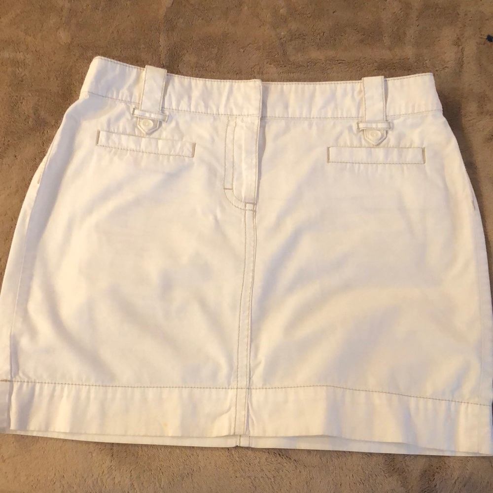 ANN TAYLOR LOFT CREAM Skirt